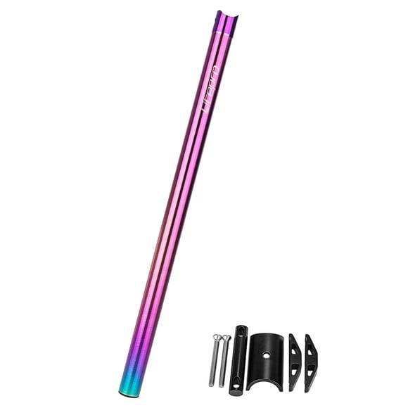 LITEPRO Lightweight CNC Aluminum Alloy Seat Post, 33.9mm Diameter, 600mm Length, Multi-Color Options, Max Load 80kg, Folding Bike Compatible
