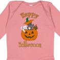 thumbnail image 4 of Inktastic Happy Halloween Kittens in Pumpkin Boys or Girls Long Sleeve Baby Bodysuit, 4 of 5