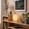thumbnail image 5 of Eangee Mini Square Cocoa Leaf Lamp Natural, 5 of 7