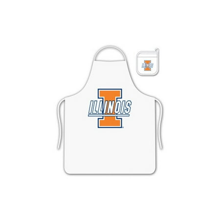 NCAA University of Illinois Tail Gate Kit with Apron and Mitt