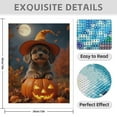 thumbnail image 3 of Diamond Art Kit for Adults, Adorable Puppy Halloween Night Diamond Painting for Adults Beginners, DIY Diamond Art Painting Kits, 5D Diamond Painting Crafts for Home Decor 12x16 Frameless, 3 of 7