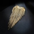 thumbnail image 6 of Xinyolin Heart Tassels Brooch Golden/Silver Color Elegant DIY Clothing Accessories Sparkling Rhinestone Women Tassels Pin for Wedding, 6 of 7