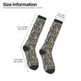 thumbnail image 4 of Fotbe Wolf Fox In Flower Forest print Women's Men's Novelty Crew Socks Cotton Socks Knee High Socks for Walking,Running,Nurses,Pregnancy, 4 of 8