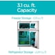 thumbnail image 4 of Black+decker Bcrdk32v Mini Nevera 2 Puertas, 3.1 Cu Plateado, 4 of 6
