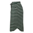 thumbnail image 3 of A2Y Women's Elastic Waist Self Tie Tulip Hem Side Pocket Skirt Hunter Green Ivory 4XL, 3 of 5