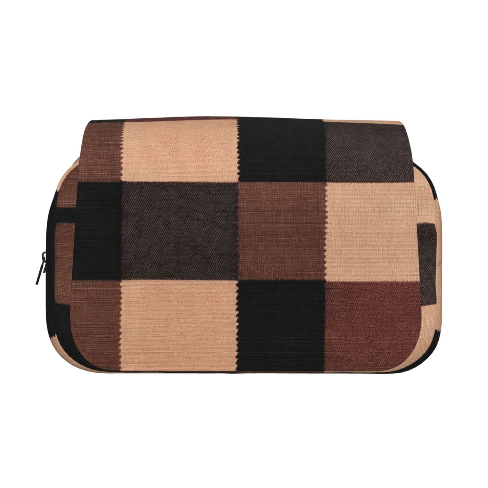 Large-Capacity Flip-Top Double-Layer Pencil Case, Multi-Functional Pocket Pen Case, Durable Stationery Organizer Rosybrown Buffalo Plaid Check Tartan Scotland_4