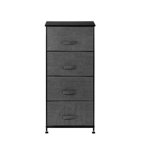 4 Tier Storage Tower Fabric Drawer Organizer Closet With 4 Easy