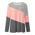 thumbnail image 4 of SNKSDGM Blouses à Manches Longues pour Femmes pour le Travail Blouses à Manches Longues pour Femmes pour le Travail T-Shirt Décontracté à Col Rond Manches Longues Imprimé Respirant Haut TTTG, 4 of 4