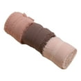thumbnail image 6 of 3 Roll Chiffon Silk Ribbon Frayed Edge Ribbon Diy Gift Tassel Ribbon Holiday Party Supplies (Coffee), 6 of 6