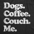 thumbnail image 2 of Mens Dogs Coffee Couch Me T Shirt Funny Puppy Lover Graphic Novelty Tee for Guys Graphic Tees, 2 of 9