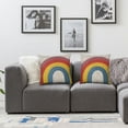 thumbnail image 2 of Acheng Rainbow Throw Pillow Covers, Pillow Cases Pillocases for Bed Sofa Home Decor  Decorative 2 pcs White, 2 of 7