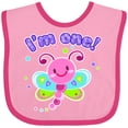 thumbnail image 3 of Inktastic I'm One- Dragonfly First Birthday Girls Baby Bib, 3 of 4