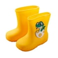 thumbnail image 2 of Caywon Everyday Delights Rain Boots PVC Rain Boots-Waterproof Easy-On Boots Outdoor Home Rubber Shoes with Easy on Handles(2-7Years), 2 of 3