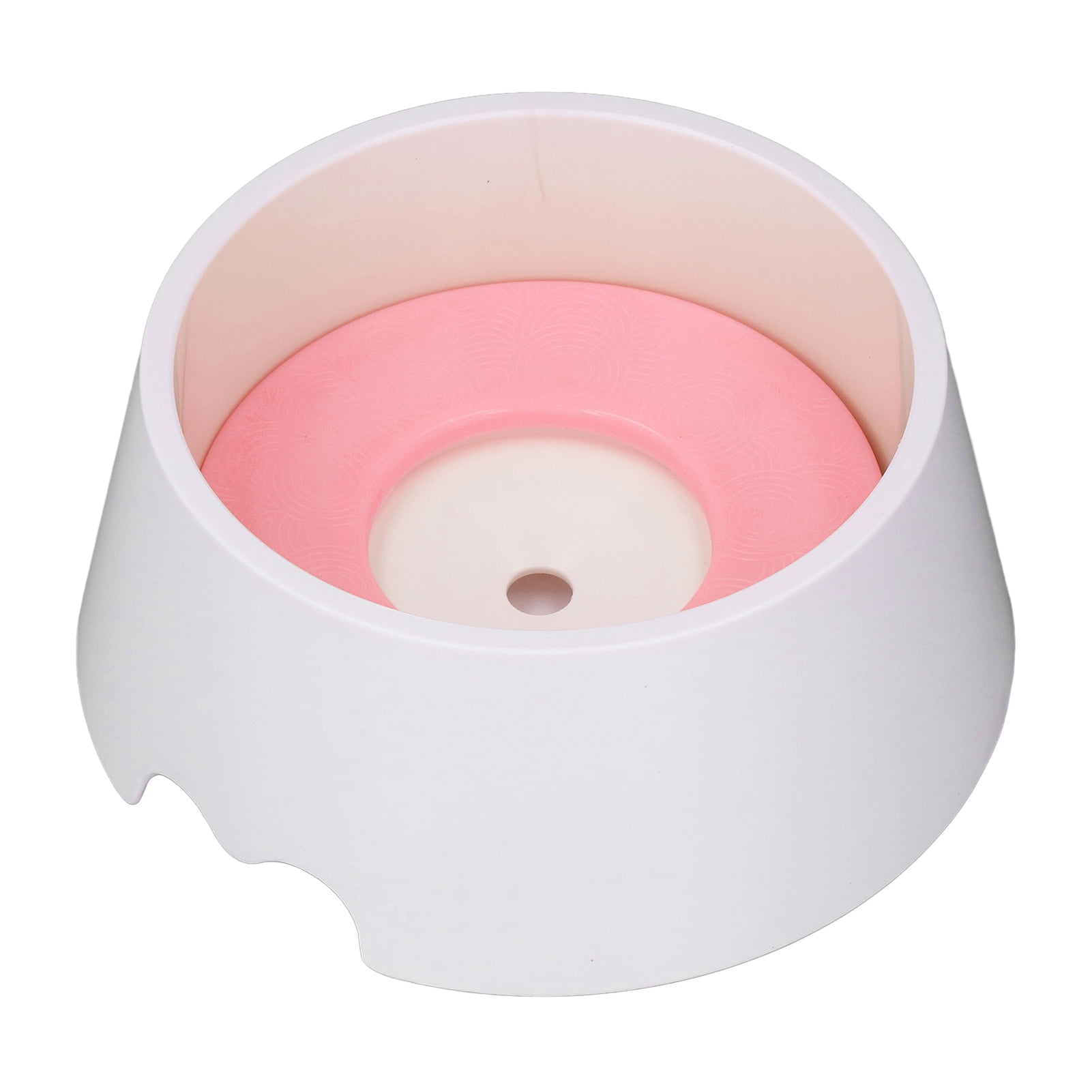 Nieyigj Premium Pet Slow Water Feeder Bowl, Splash Proof & Prevent Slip Raised Water Dispenser, Interactive Dog & Cat Slow Drinking Bowl, Pink (8.66 in / 22 cm)