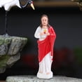 thumbnail image 3 of Escultura religiosa de la estatua del sacerdote, ornamento de los artes de la decoración para la oficina de la mesa , L ROJO BLESIY Estatuilla de sacerdote, 3 of 7