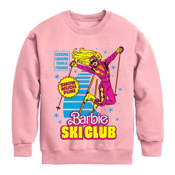 Barbie - Ski Club - Youth Boys Crew Fleece Sweatshirt