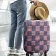 thumbnail image 2 of Red White and Blue Star Striped Pattern Luggage Cover Fashion Suitcase Cover Baggage Covers Fit 25-28 Inch Luggage (Go Travel), 2 of 5