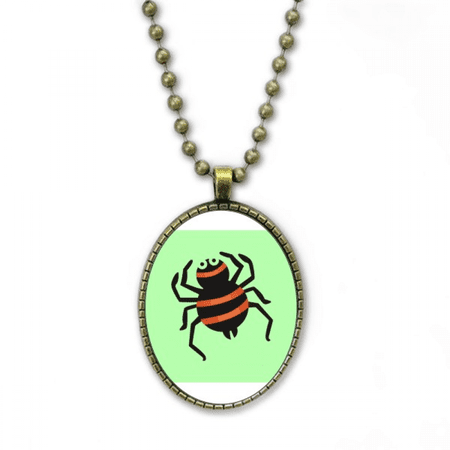 stagnate beneficial insect necklace vintage chain bead pendant jewelry collection