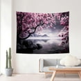 thumbnail image 5 of JANS.NO1 Japanese Tapestry Wall Hanging, Asian Cherry Blossom Tapestry Mountain Landscape Calming Lake Ocean Backdrop Nature Tapestries for Bedroom Aesthetic Living Room Wall Art Decor, 5 of 6