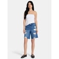 thumbnail image 2 of Madden NYC Women’s Distressed Cotton Jorts, Sizes XXS-XXL, 2 of 5