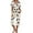 Beige, variant on CLOISE Night Clothes for Women Sets 2-Piece Soft Short Sleeve Sleepwear Tees and Casual Capri Pants with Pockets Pajama Sets Cozy Print Trendy Nightwear