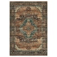 thumbnail image 2 of Garvee 10'x13' Large Area Rug for Living Room Vintage Medallion Rug Floral Print Rug Non Slip Low Pile Indoor Bedroom Rug, Brown, 2 of 8