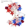 thumbnail image 2 of pdqouc 78.7 Inch Long USA Star Flag String Lights July 4th Independence Day Decorative LED String Lights Battery Operated LED String Lights with Remote for July 4th Party Decor, 2 of 2