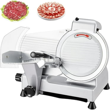 Garvee Commercial 10" Electric Meat Slicer Blade 240W Deli Food Cheese Cutter Semi-Auto