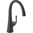 thumbnail image 1 of Kohler K-22065-BL Graze Kitchen Sink Faucet, Matte Black, 1 of 4
