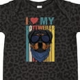 thumbnail image 4 of Inktastic I Love My Rottweiler Dog Boys or Girls Baby Bodysuit, 4 of 5