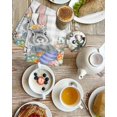 thumbnail image 4 of Easter Kitchen Dish Towels for Drying Dishes Set of 2, Spring Grey Bunny Botanical Eggs Leaves Lattice Waffle Weave Microfiber Hand Tea Bathroom Towels Quick Dry & Absorbent Towel 15.7x23.6, 4 of 7