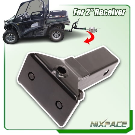 NIXFACE Sleeve Hitch Adapter for 2" Receiver Black Heavy Duty Steel