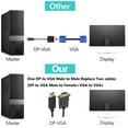 thumbnail image 4 of 1.8M DP to Vga Cable Adapter Computer Notebook Display Port Connector Gold Plated Converter, 4 of 8