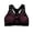 Purple, variant on Sports Bra Gym Bra Women's Mesh Longline Seamless Yoga Sports Bra Medium-Low Support Shockproof Crop Top Without Steel Ring for Workout & Sleep