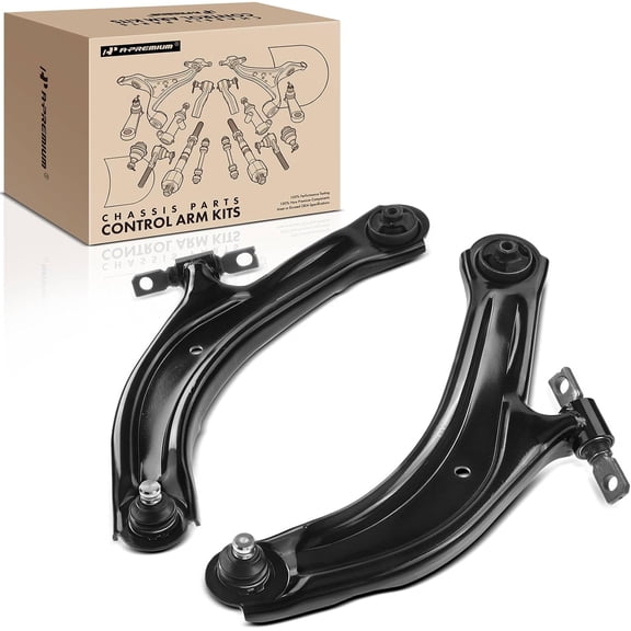 A-Premium 2 x Front Lower Control Arm with Ball Joint & Bushing, Compatible with Nissan Sentra 2007 2008 2009 2010 2011 2012, Replace # K620373, K620374