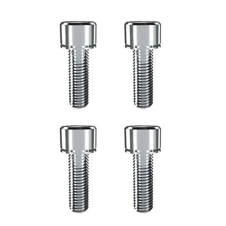 

unattainy 4 Pieces Disc Brake Fixing Blot Modified Component Fixed Screws Crank Arm Screw Braking Clamp Accessory Cycling Fittings Silver M6x20