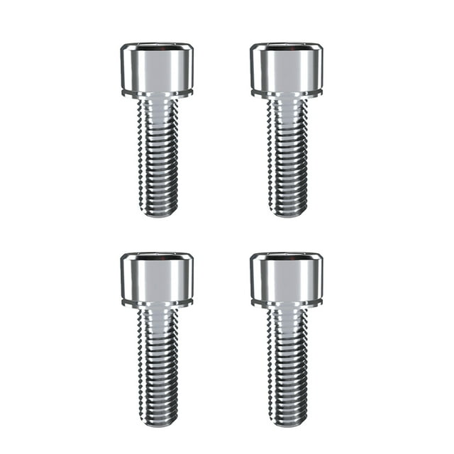 relayinert 4 Pieces Disc Brake Fixing Blot Fixed Screws Professional Crank Arm Screw Silver M6x18 1Set