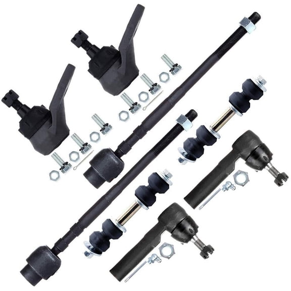 CCIYU Outer Inner Tie Rod Lower Ball Joint Sway Bar fit for Buick Electra LeSabre Park Avenue for Cadillac Commercial Fleetwood for Oldsmobile 98 LSS Regency for Pontiac Bonneville 8pcs Suspension Kit