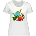 thumbnail image 3 of Inktastic Cute Dinosaurs Women's Plus Size T-Shirt, 3 of 5