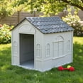 thumbnail image 2 of Casa Para Perro Q Perrón Raza Chica Fácil De Armar Y limpiar Color Gris, 2 of 5