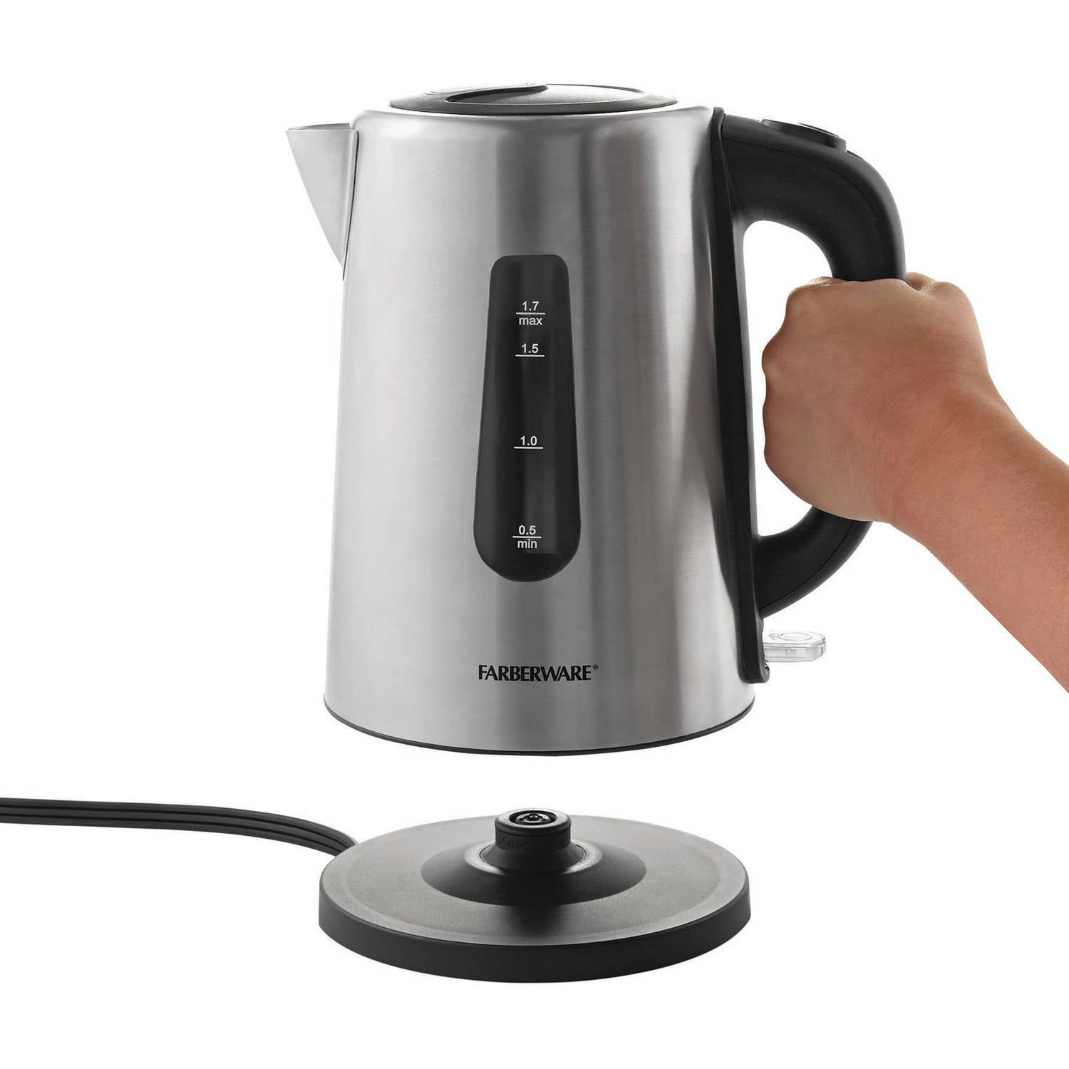 UNBOXING & REVIEW Farberware Stainless Steel Electric Kettle for Soup, Tea,  Coffee 