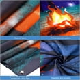 thumbnail image 3 of Forest Scene Camping Backdrop Camping Photography Background Camping Photo Backdrop and 2 Sets 3D Decorative Cardboard Campfire Centerpiece Artificial Fire Party Decoration for Camping Theme Party, 3 of 7