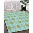 thumbnail image 3 of Ahgly Company Machine Washable Indoor Rectangle Transitional Dollar Bill Green Area Rugs, 7' x 9', 3 of 7
