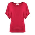 thumbnail image 3 of Free to Live 3 Pack Short Sleeve Casual Women's Dolman Tops, 3 of 6