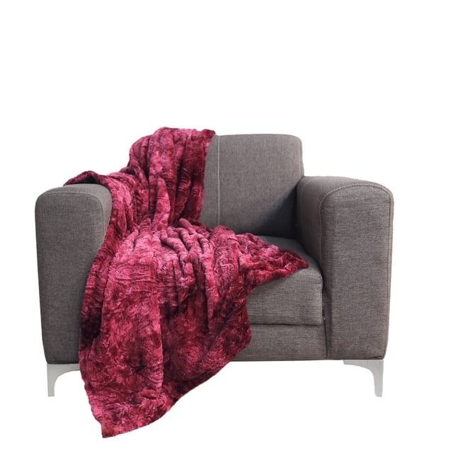 Frazada térmica Elefantito Sherpa Bison vino 1.10 x 1.55 m