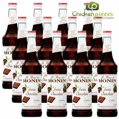 Monin Premium Swiss Chocolate Flavoring Syrup 750mL/25.36oz (12/Case)