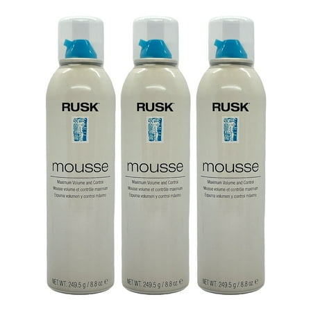 Rusk Maximum Volume & Control Mousse 8.8 Oz (Pack of 3)