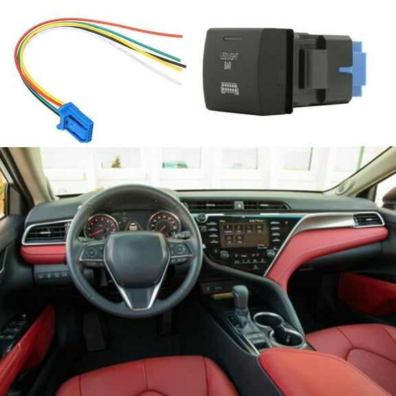 LED LIGHT BAR Dashboard LED Push Button Switch for Toyota For Camry