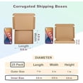 thumbnail image 2 of 7x5x1 Inches Shipping Boxes Pack of 25, Small Corrugated Cardboard Box for Mailing Mailer Packing, Brown, 2 of 6