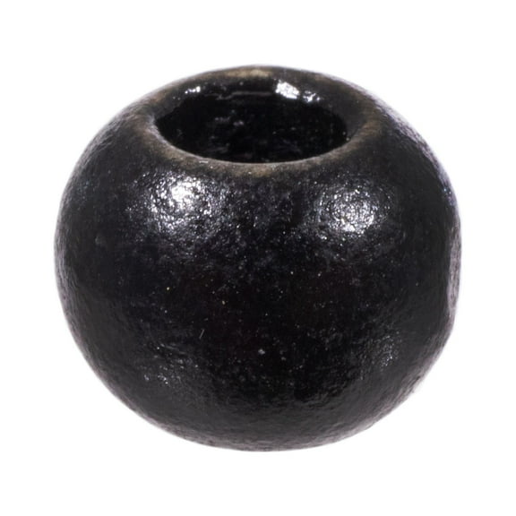 Craft County Round Wooden Beads for DIY Jewelry Making Necklaces & Bracelets or Macrame Crafts - Multiple Sizes & Paint / Stain Options Available